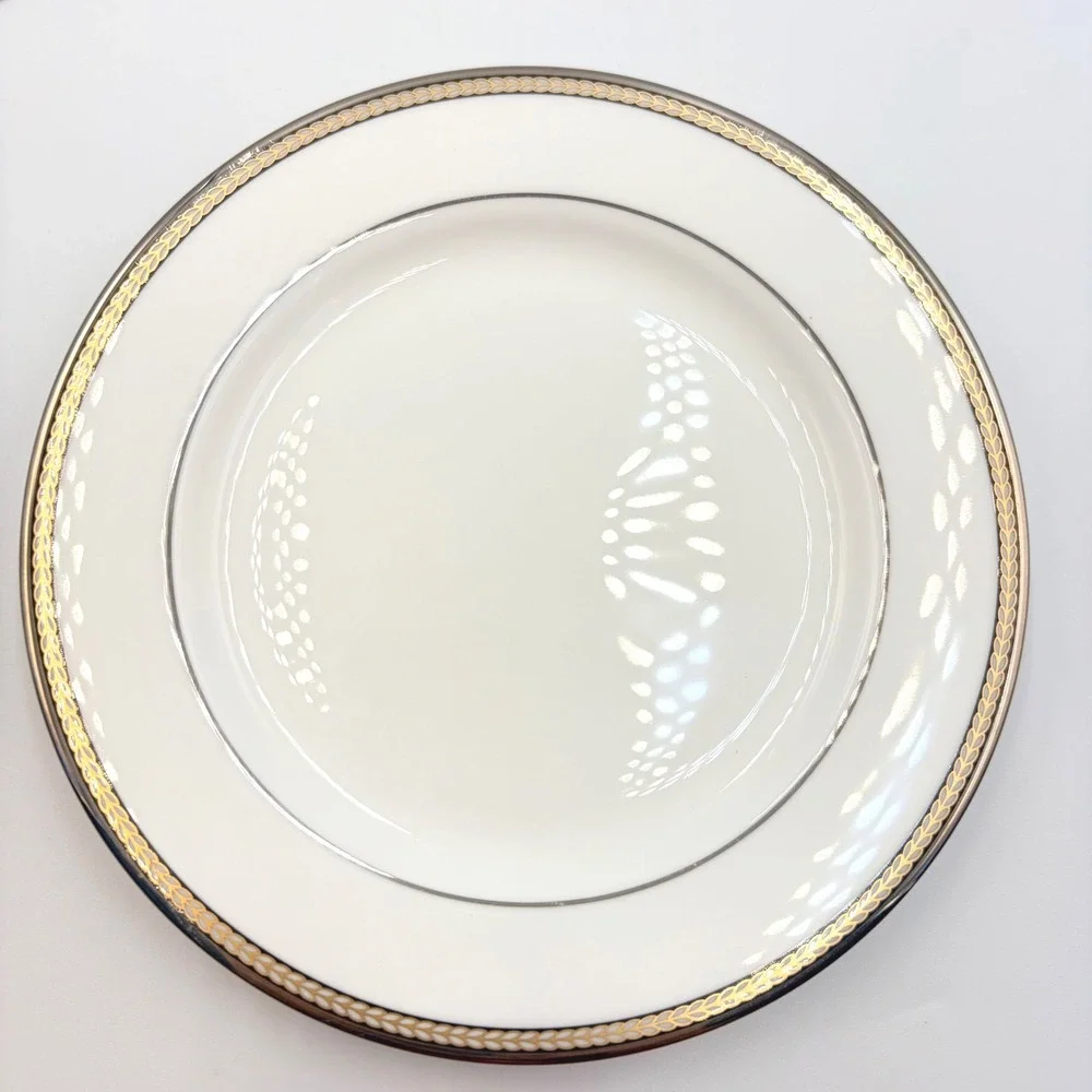 Kate Spade Lenox Sonora Knot Bread Butter Plates Set 4 USA Discontinued 6 3/8